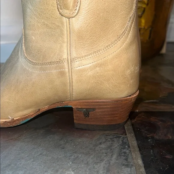Tan Leather Ankle Boots - Picture 6 of 6